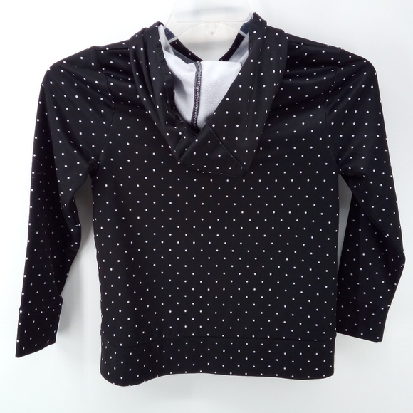 adidas Black White Polks Dot Hoodie Kangaroo Pocket 2020 Collection M 10/12 - Picture 3 of 11